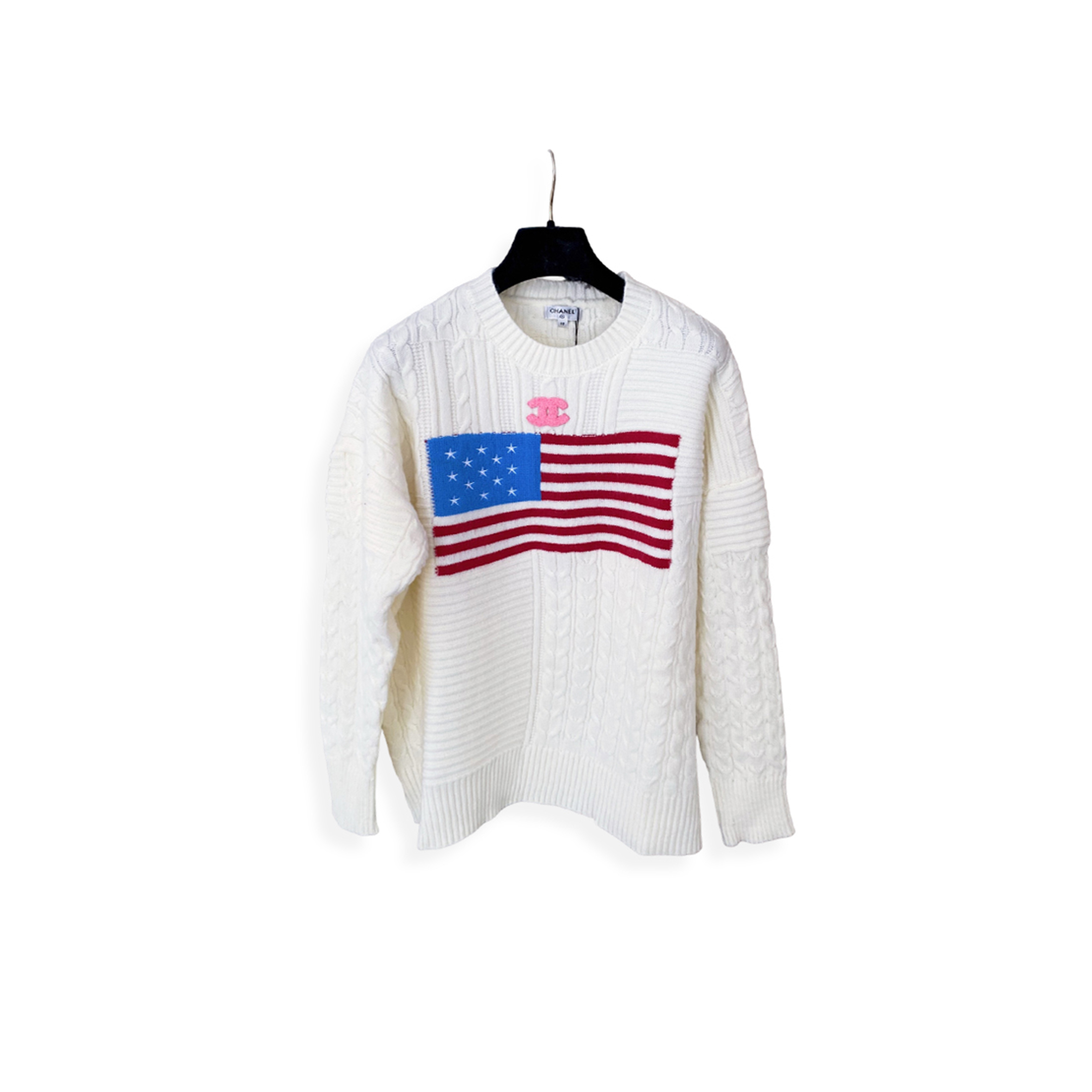 Ch**el pullover sweater in cream